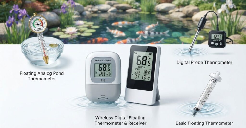 Best pond thermometers for koi ponds including digital, wireless, and floating models for accurate water temperature monitoring.